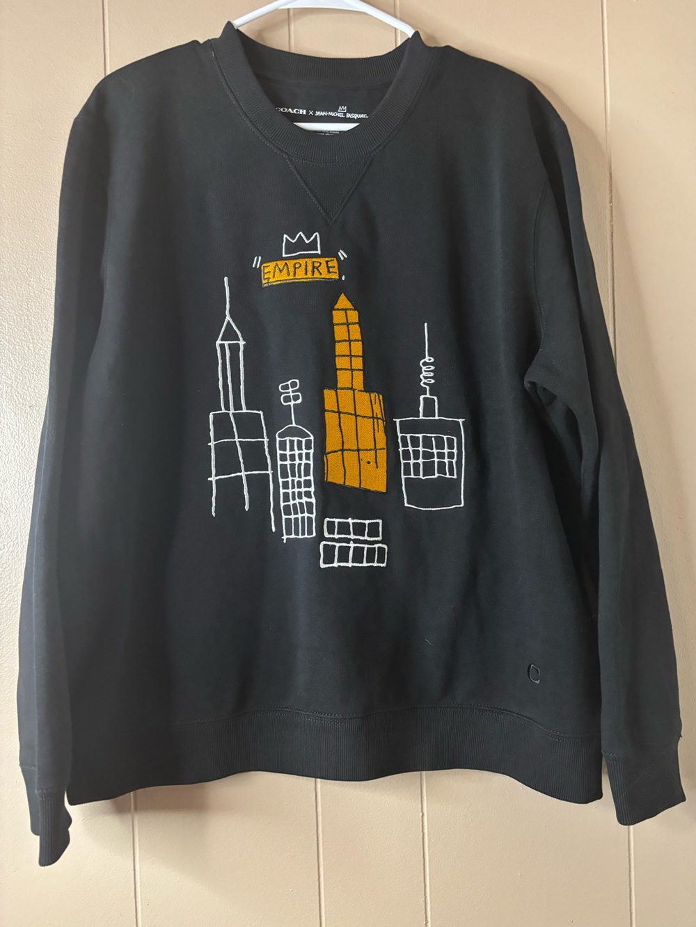 Coach x Jean-Michel Basquiat Empire NYC Hoodie Size XL Black Pullover